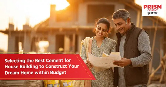 banner for best cement for house construction