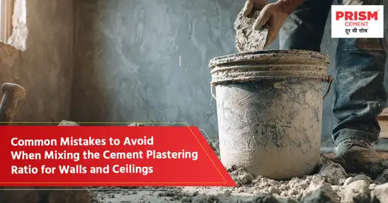 banner for cement plastering ratio