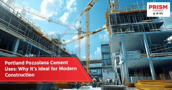 Concrete structure using Portland Pozzolana Cement for modern construction