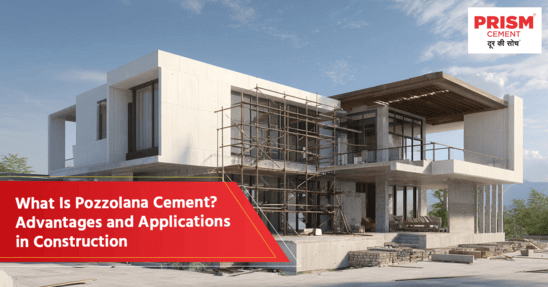 Modern house under construction showcasing the advantages and applications of Pozzolana Cement