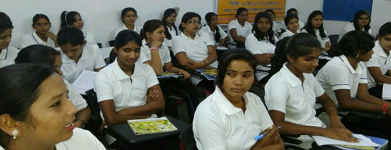 Women participating in a skill development training program to enhance employment opportunities.
