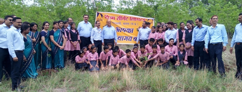 Prism Cement organized a tree plantation event for school students and teachers